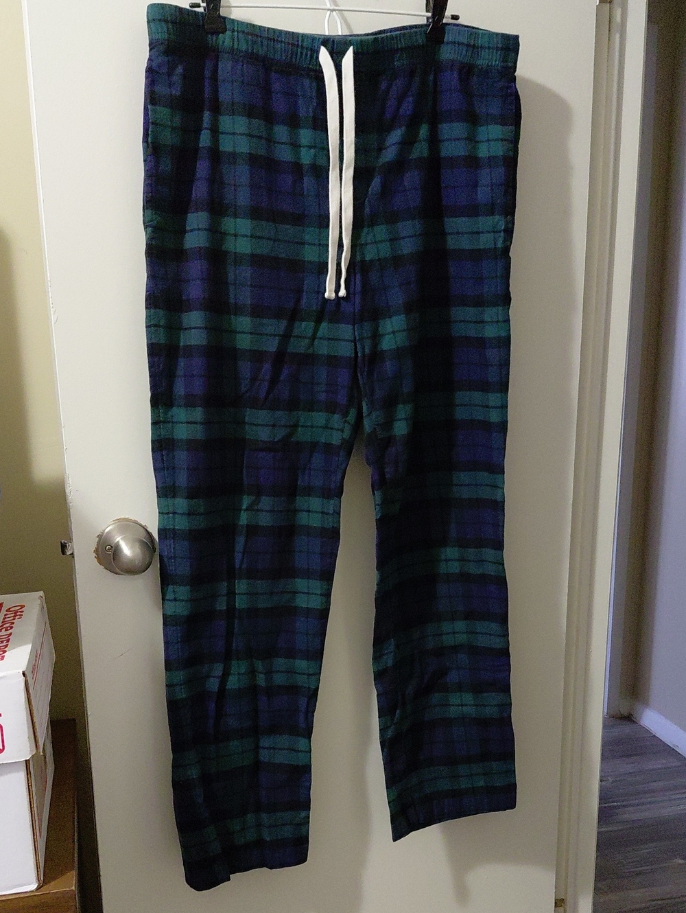 Vineyard Vines Navy & Green Plaid Drawstring Lounge Pants